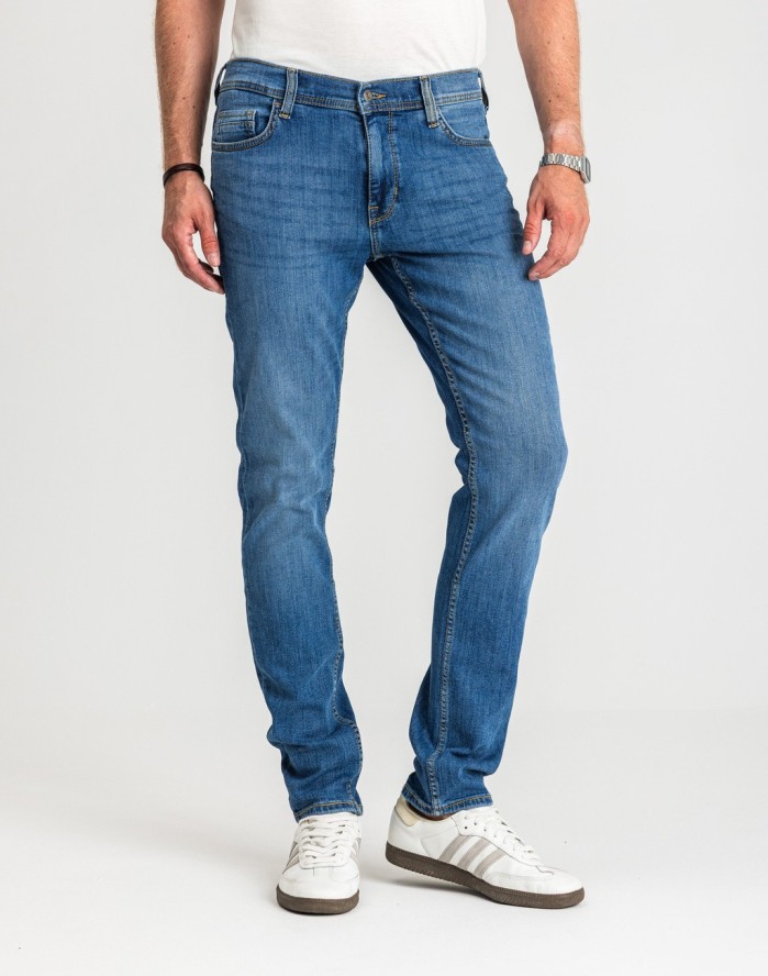 Męskie Spodnie Jeansowe Mustang Style Vegas Denim Blue 1017120 5000 623