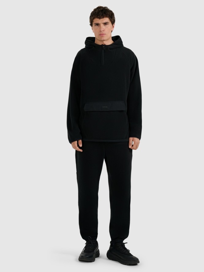 4F Spodnie dresowe polarowe męskie - czarne L