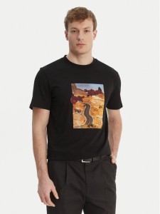 HUGO T-Shirt Dikerd 50564024 Czarny Relaxed Fit