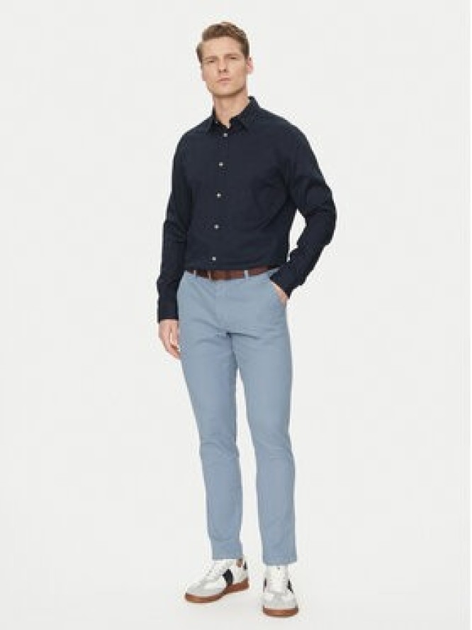 Jack & Jones Koszula Pierre 12270085 Granatowy Relaxed Fit