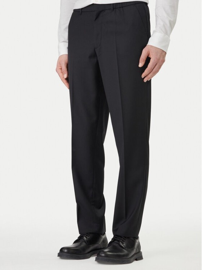 Calvin Klein Spodnie materiałowe LV04LF623G Czarny Tapered Fit