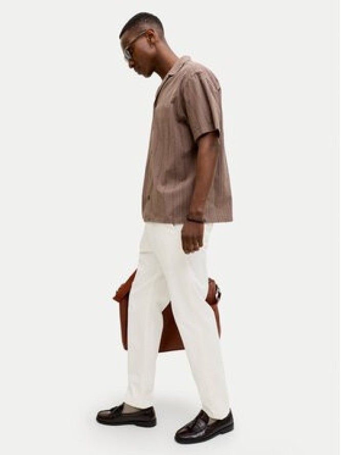 Jack & Jones Chinosy Kane 12268490 Écru Relaxed Fit