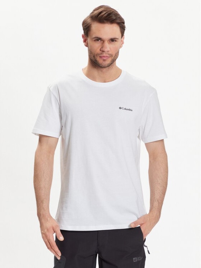Columbia T-Shirt Basic Logo 1680053 Biały Regular Fit
