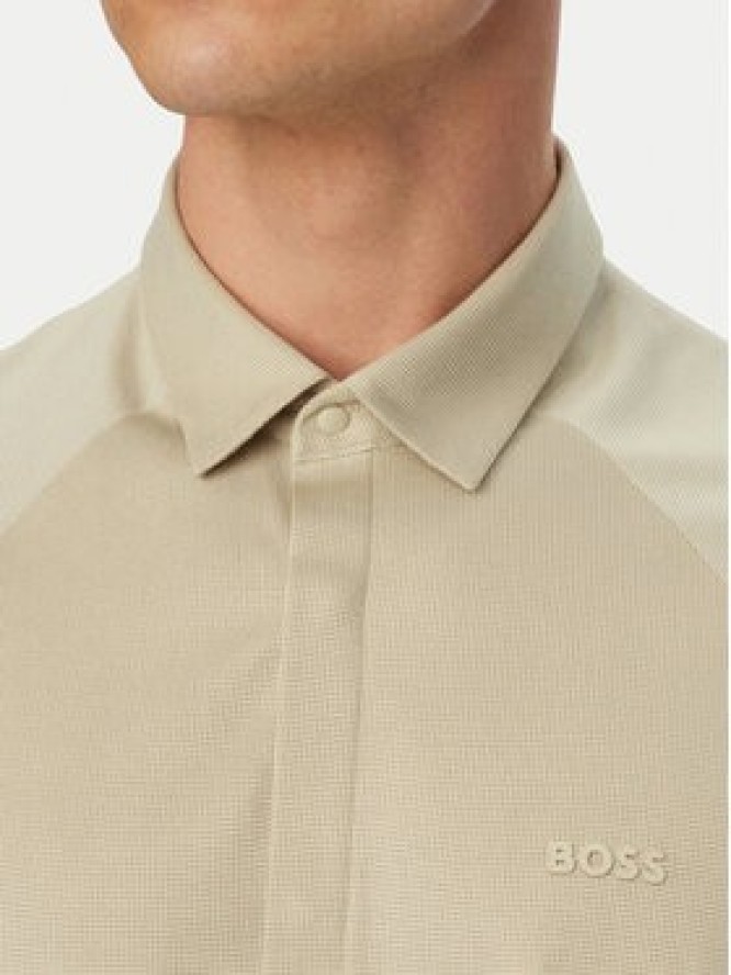 BOSS Koszula Excurse S 50554450 Beżowy jasny Regular Fit