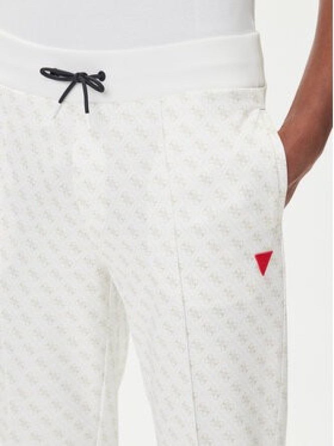 Guess Spodnie dresowe Z2BB05 K7122 Biały Regular Fit