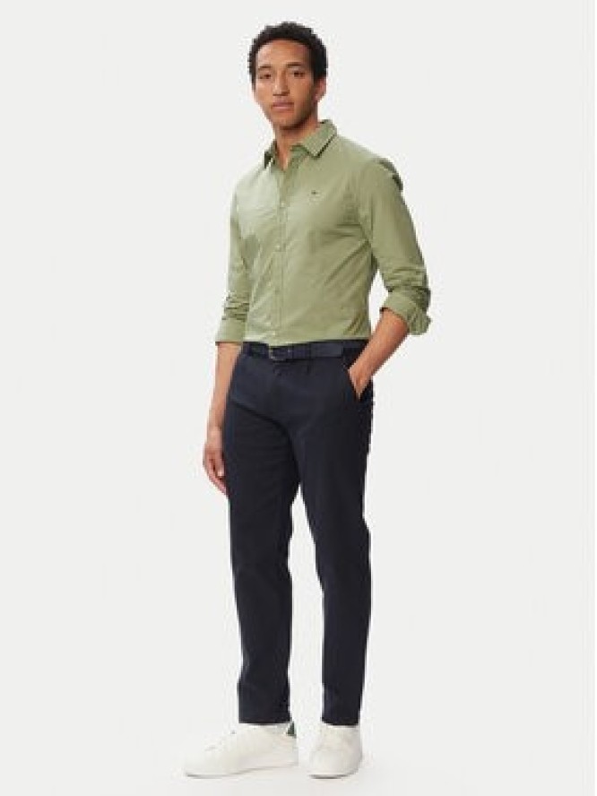Tommy Jeans Koszula Original DM0DM04405 Zielony Slim Fit
