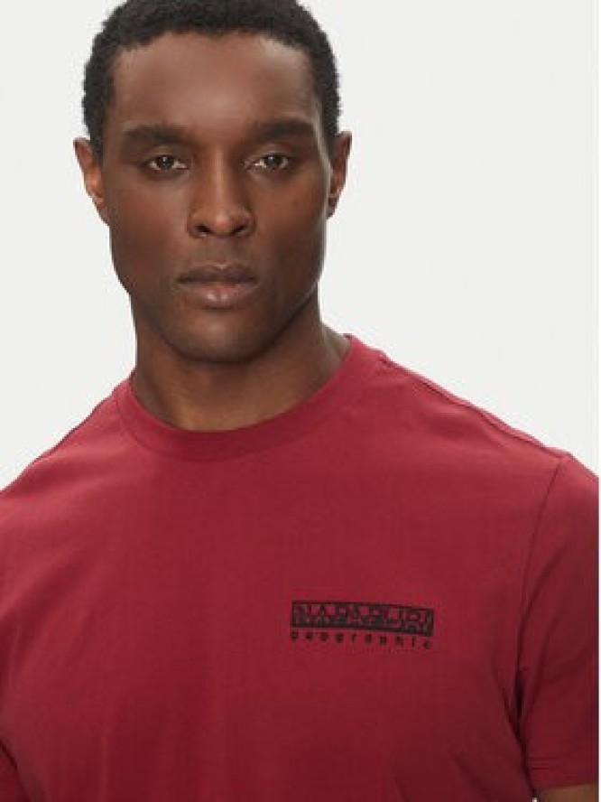 Napapijri T-Shirt S-Vignoni NP0A4ILX Czerwony Regular Fit