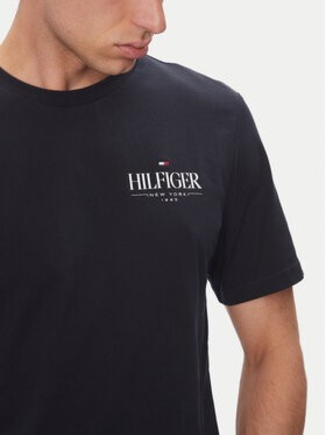 Tommy Hilfiger T-Shirt Stack MW0MW39355 Granatowy Regular Fit