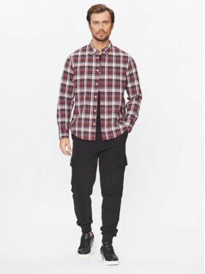 Lee Koszula 112341759 Bordowy Regular Fit