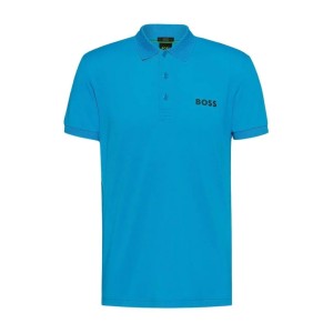 Koszulka Polo męska BOSS Paule Turquoise/Aqua slim fit turkusowa (50512789-442)