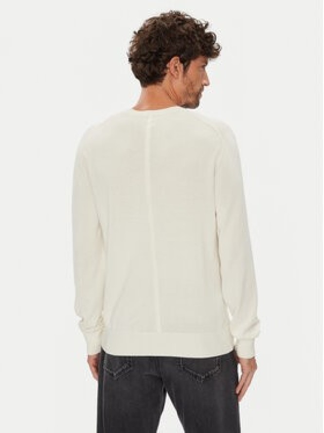 Calvin Klein Sweter LV040BM343 Écru Regular Fit
