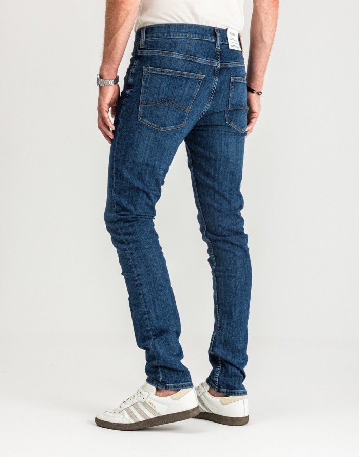 MUSTANG FRISCO SKINNY MĘSKIE SPODNIE JEANSOWE JEANSY DŻINSY DENIM BLUE 1015049 5000 883
