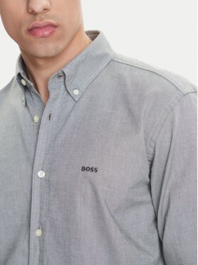 BOSS Koszula Rickert 50519707 Zielony Regular Fit