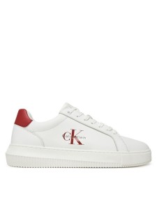 Calvin Klein Jeans Sneakersy Chunky Cupsole Monologo YM0YM01317 Biały
