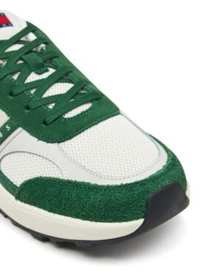 Tommy Jeans Sneakersy Tjm Technical Runner Ess EM0EM01537 Zielony