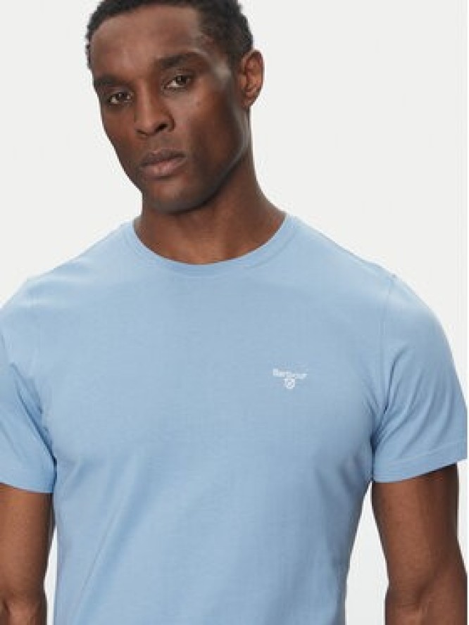 Barbour T-Shirt Essential Sports MTS0331BL33 Niebieski Tailored Fit