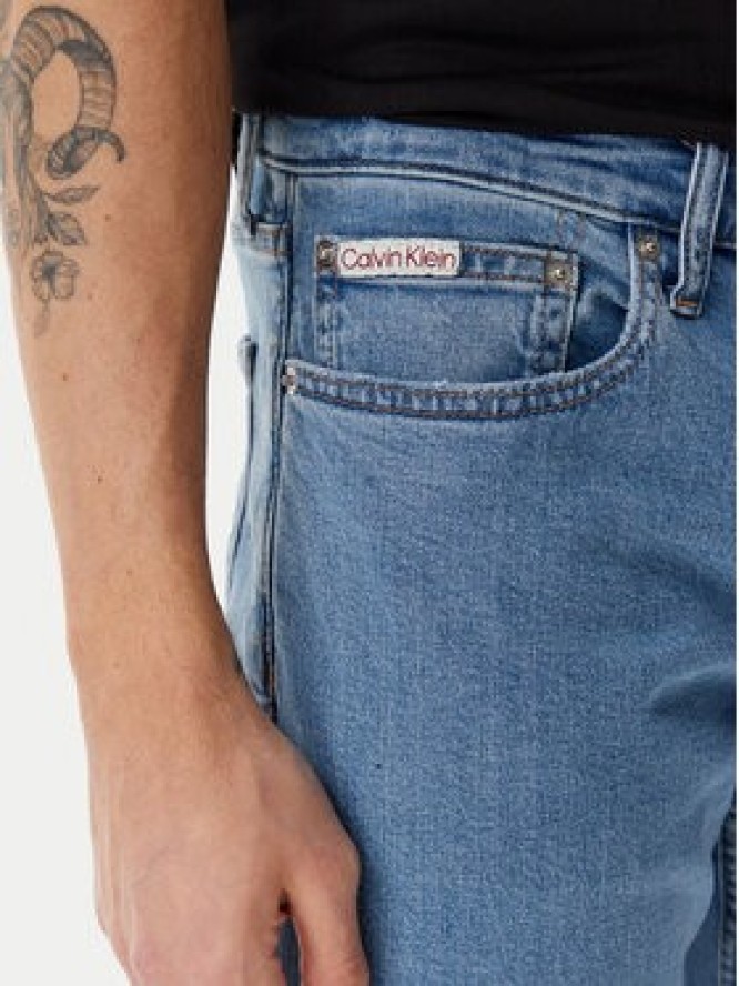 Calvin Klein Jeans Jeansy LV04RB737G Niebieski Slim Fit