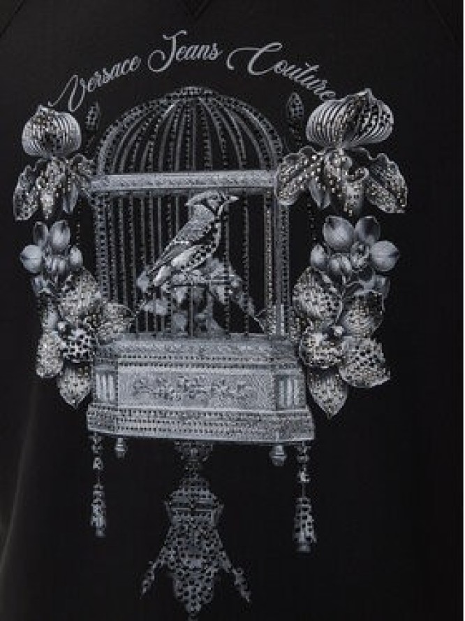 Versace Jeans Couture Bluza 79GAIP08 CF07P Czarny Regular Fit