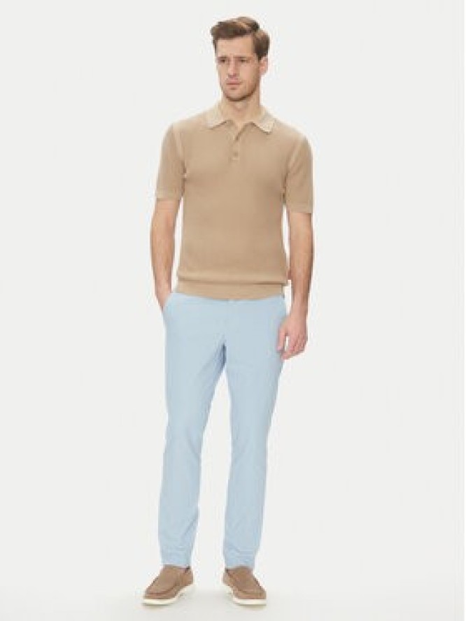 BOSS Spodnie materiałowe Kaito1_T 50487754 Błękitny Slim Fit