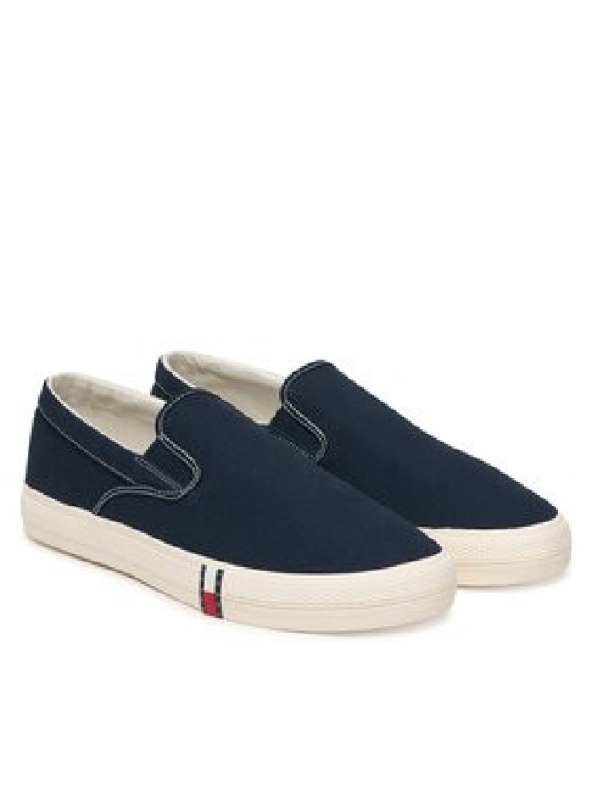 Tommy Jeans Tenisówki Archive Vulc. Y2K Slip On EM0EM01675 Granatowy