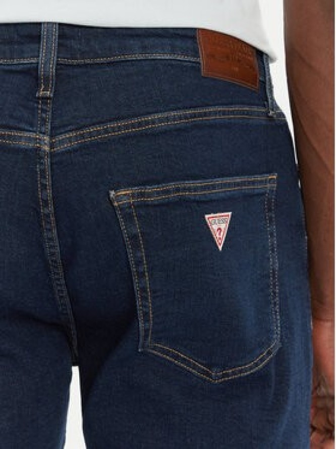 Guess Jeans Jeansy M4YA1C D5DM3 Granatowy Slim Fit