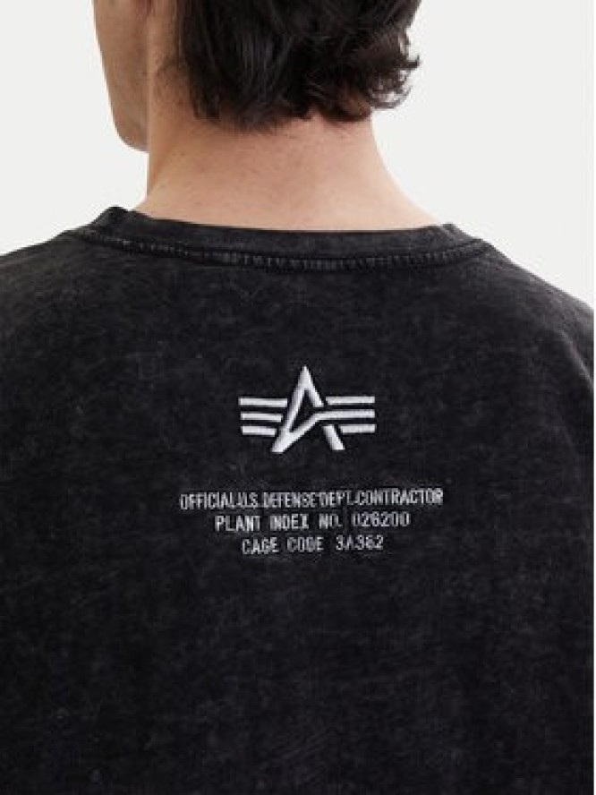 Alpha Industries T-Shirt Acid Logo 258519 Czarny Regular Fit