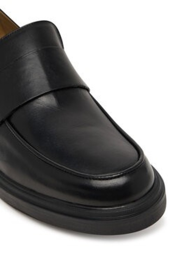 Calvin Klein Loafersy Cupped Band Loafer Lth HM0HM02065 Czarny