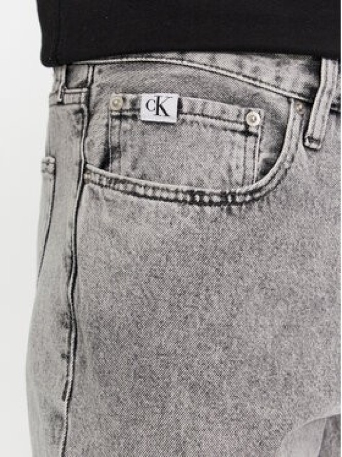Calvin Klein Jeans Jeansy Authentic Straight J30J324563 Szary Straight Fit