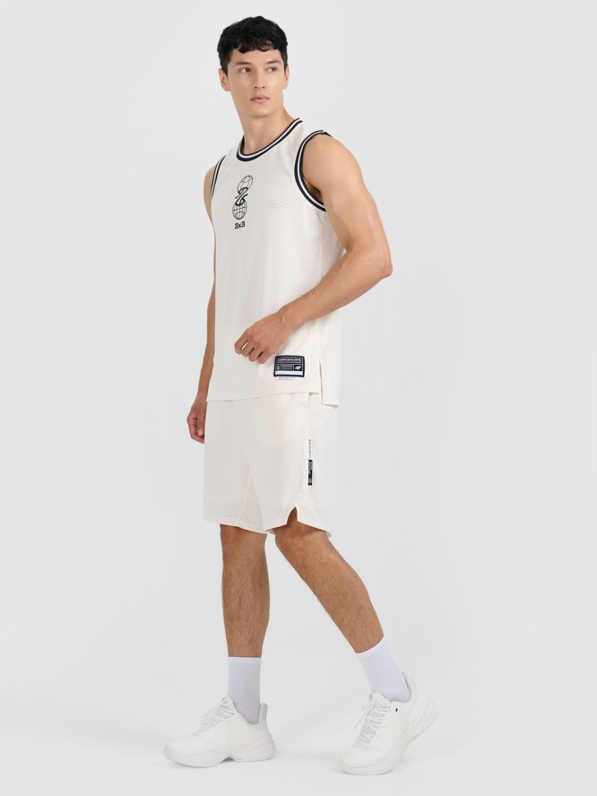 4F Niskie buty do sportów halowych Destroyer męskie - białe 46