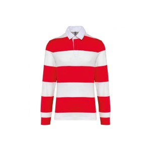 Koszulka polo w paski, długi rękaw Kariban