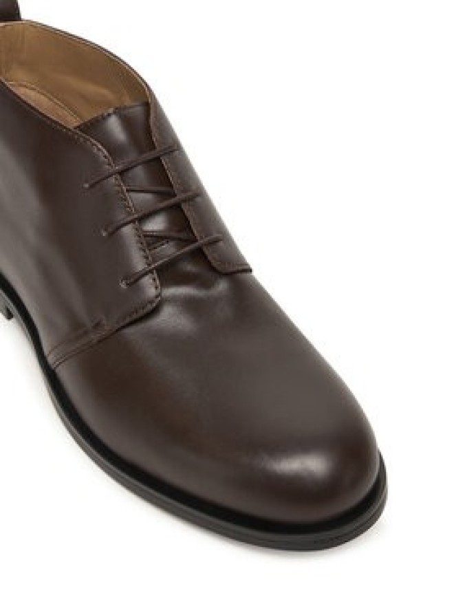 Calvin Klein Trzewiki Ess Rubber Desert Boot Lth HM0HM01979 Brązowy