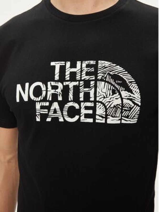 The North Face T-Shirt Woodcut Dome NF0A87NX Czarny Regular Fit