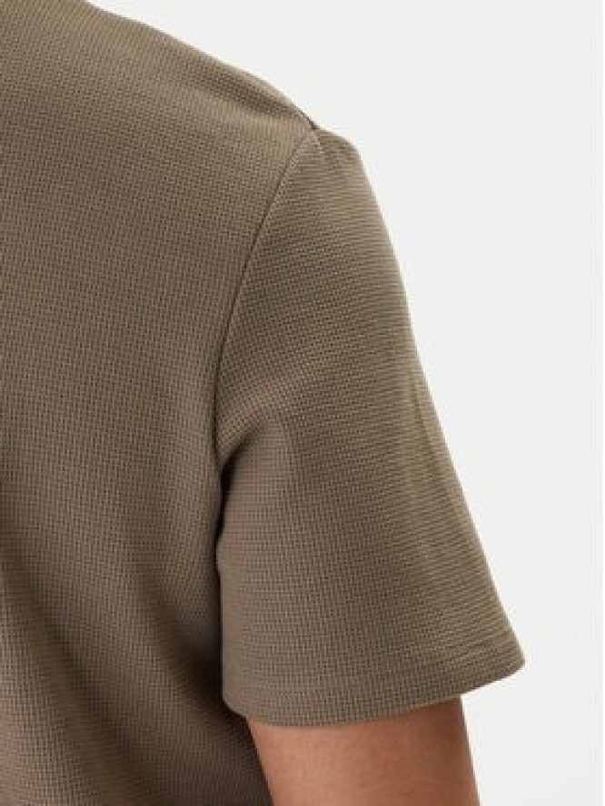 BOSS T-Shirt Waffle 50535891 Brązowy Regular Fit