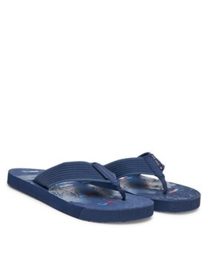 Tommy Jeans Japonki Tjm Elevated Beach Sandal EM0EM01561 Niebieski