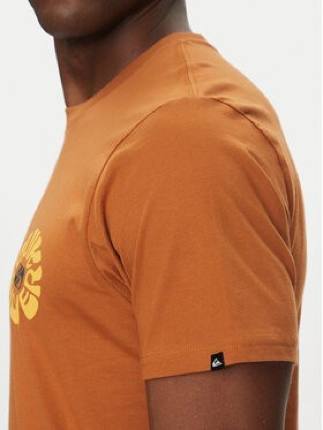 Quiksilver T-Shirt EQYZT08036 Brązowy Regular Fit
