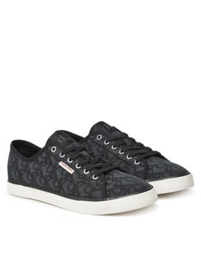 Calvin Klein Jeans Tenisówki Ess Vulc Low Mg Cv Mono YM0YM01368 Czarny