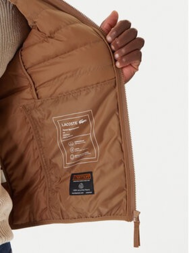 Lacoste Kurtka przejściowa BH2909 Brązowy Regular Fit