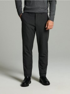 Eleganckie spodnie chino slim - szary