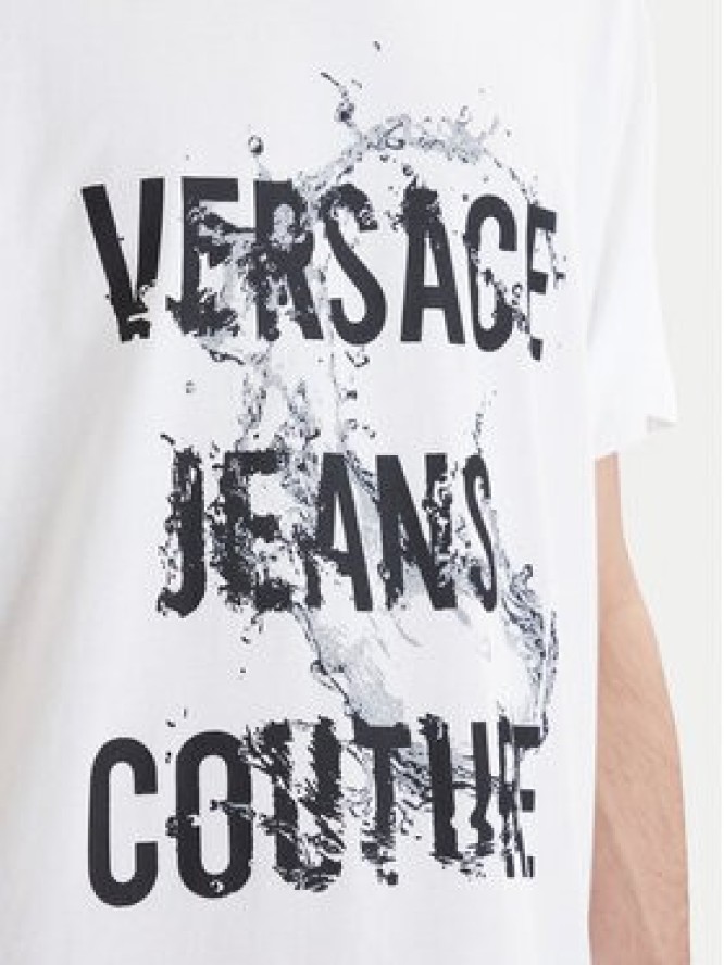 Versace Jeans Couture T-Shirt 80GAHC01 CJ01C Biały Regular Fit