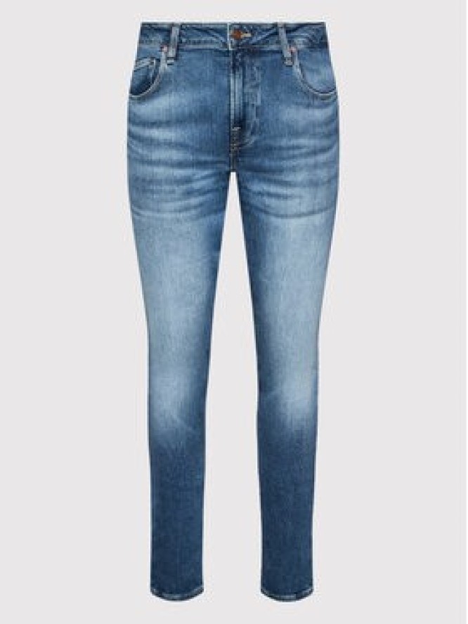 Guess Jeansy Chris M2YA27 D4Q42 Granatowy Super Skinny Fit