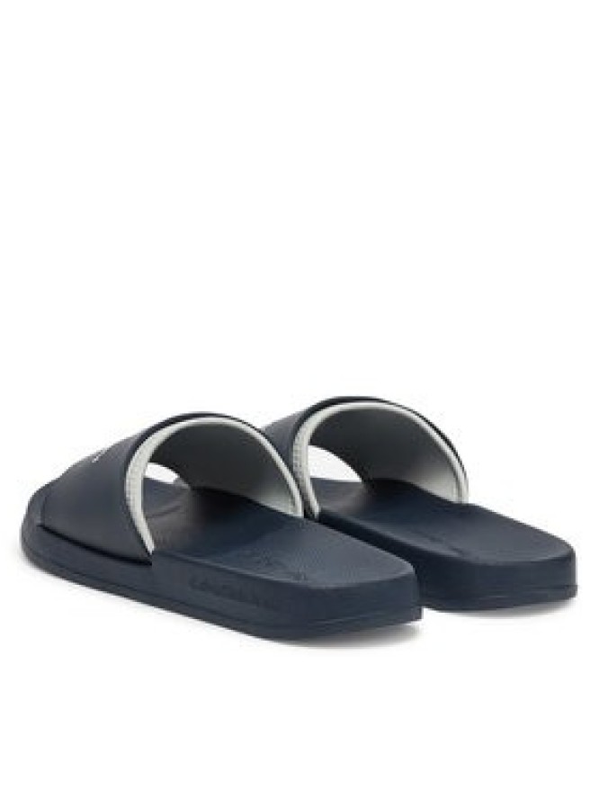 Calvin Klein Jeans Klapki Slide Rubber Neoprene Monologo YM0YM00361 Granatowy