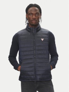 Guess Jeans Bezrękawnik M5RN55 WHAB2 Granatowy Regular Fit