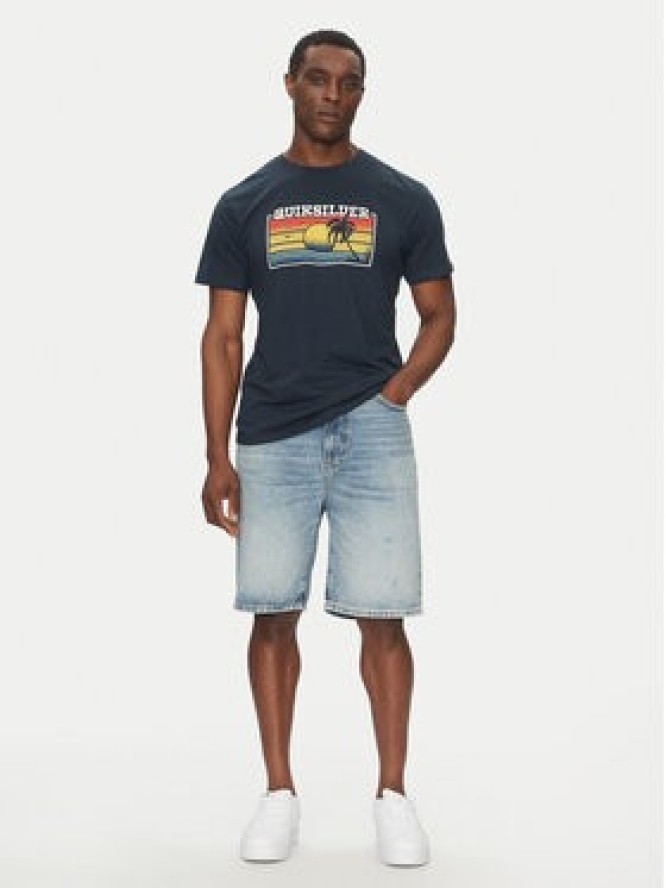 Quiksilver T-Shirt EQYZT08065 Granatowy Regular Fit