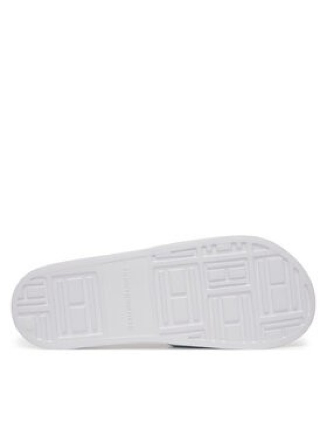 Tommy Hilfiger Klapki Hilfiger Print Tumble Pool Slide FM0FM05505 Biały