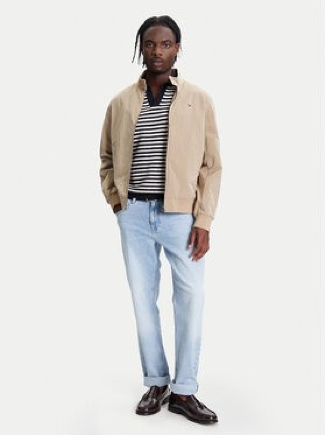 Tommy Hilfiger Kurtka bomber Harrington MW0MW39637 Beżowy Regular Fit