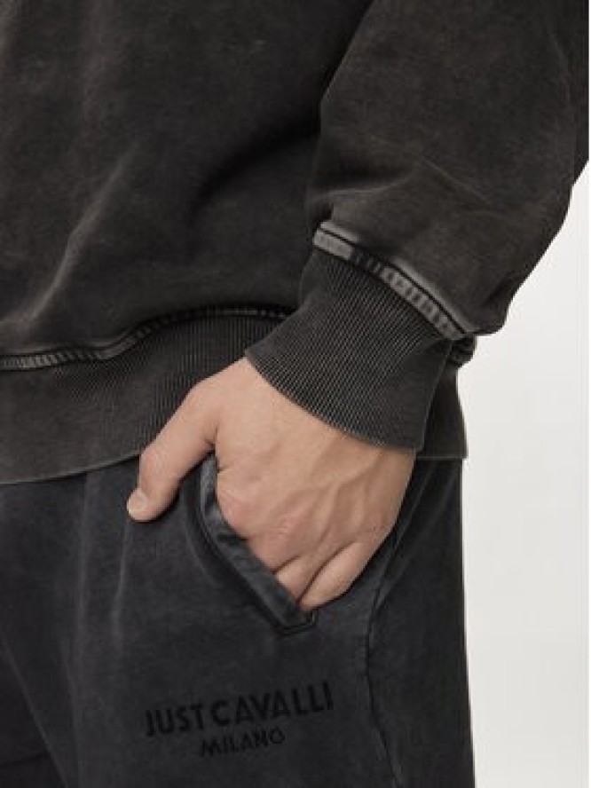 Just Cavalli Bluza 76OAIE03 Szary Regular Fit