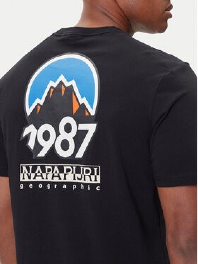 Napapijri T-Shirt S-Montepiana NP0A88SV Czarny Regular Fit