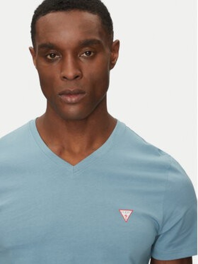 Guess T-Shirt M2YI37 I3Z14 Niebieski Slim Fit