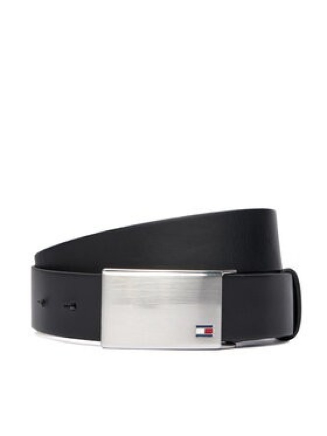 Tommy Hilfiger Pasek Męski Th Plaque Belt 3.5 Adj AM0AM01995 Czarny