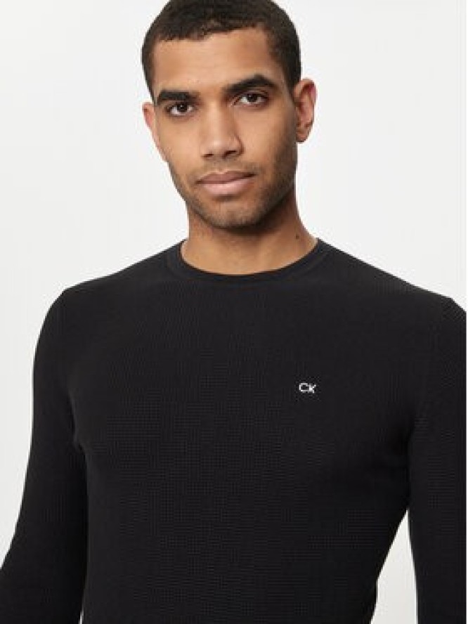 Calvin Klein Sweter K10K113031 Czarny Regular Fit